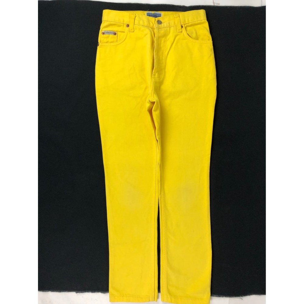 VTG CALVIN KLEIN Women's SIZE 30 Yellow Jean Button Fly
